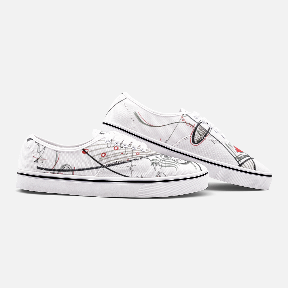 Baskets basses mocassins unisexes « Lincertain »