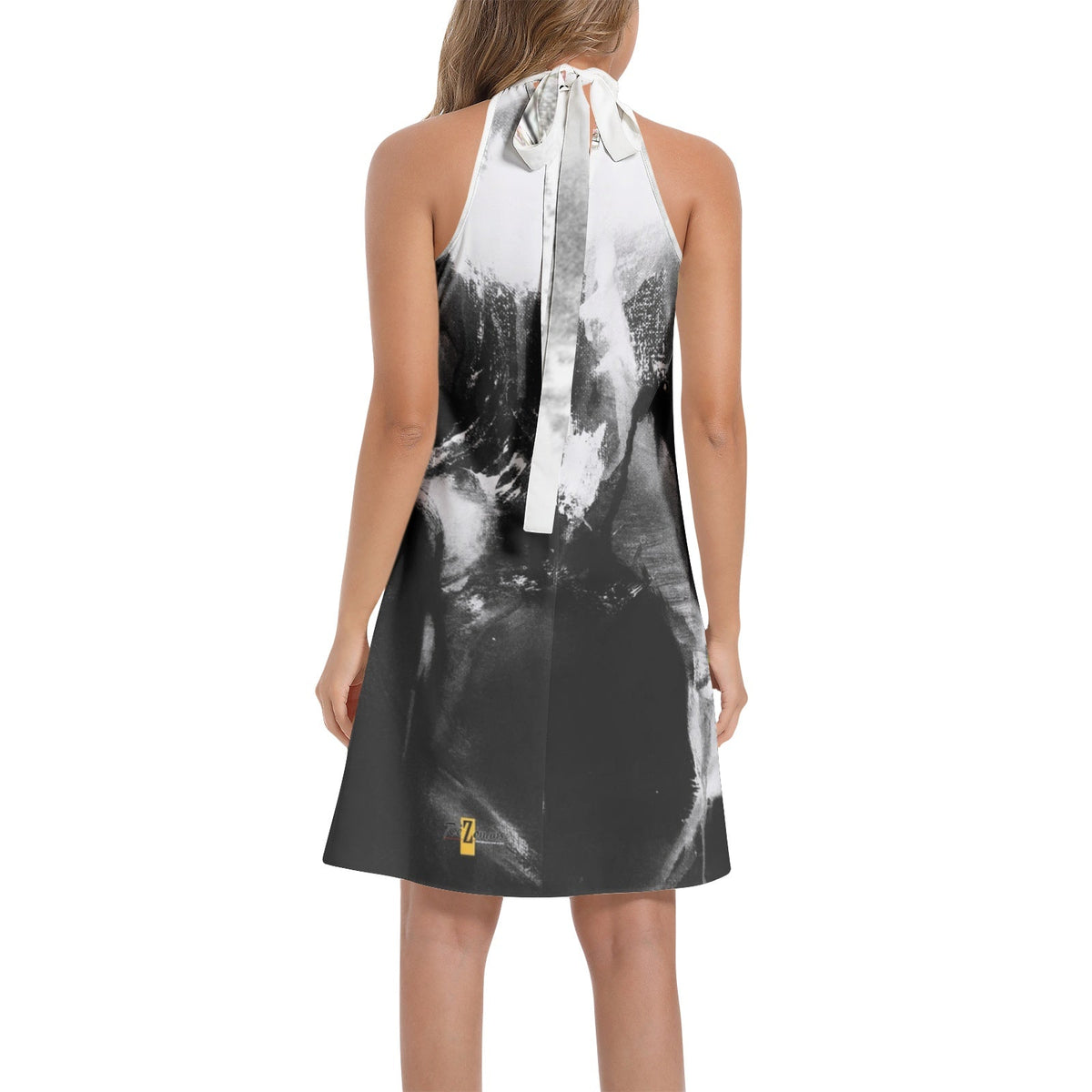 Robe chemise cravate « Wak'Ngrey »
