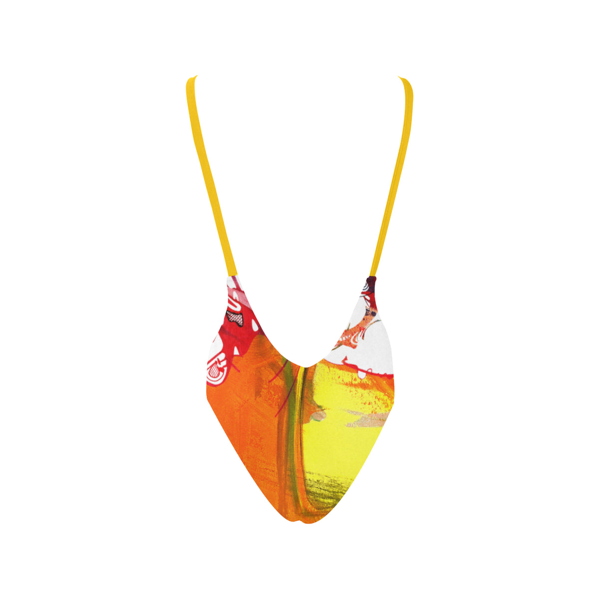 Maillot dos nu à bretelles « Surjaune »