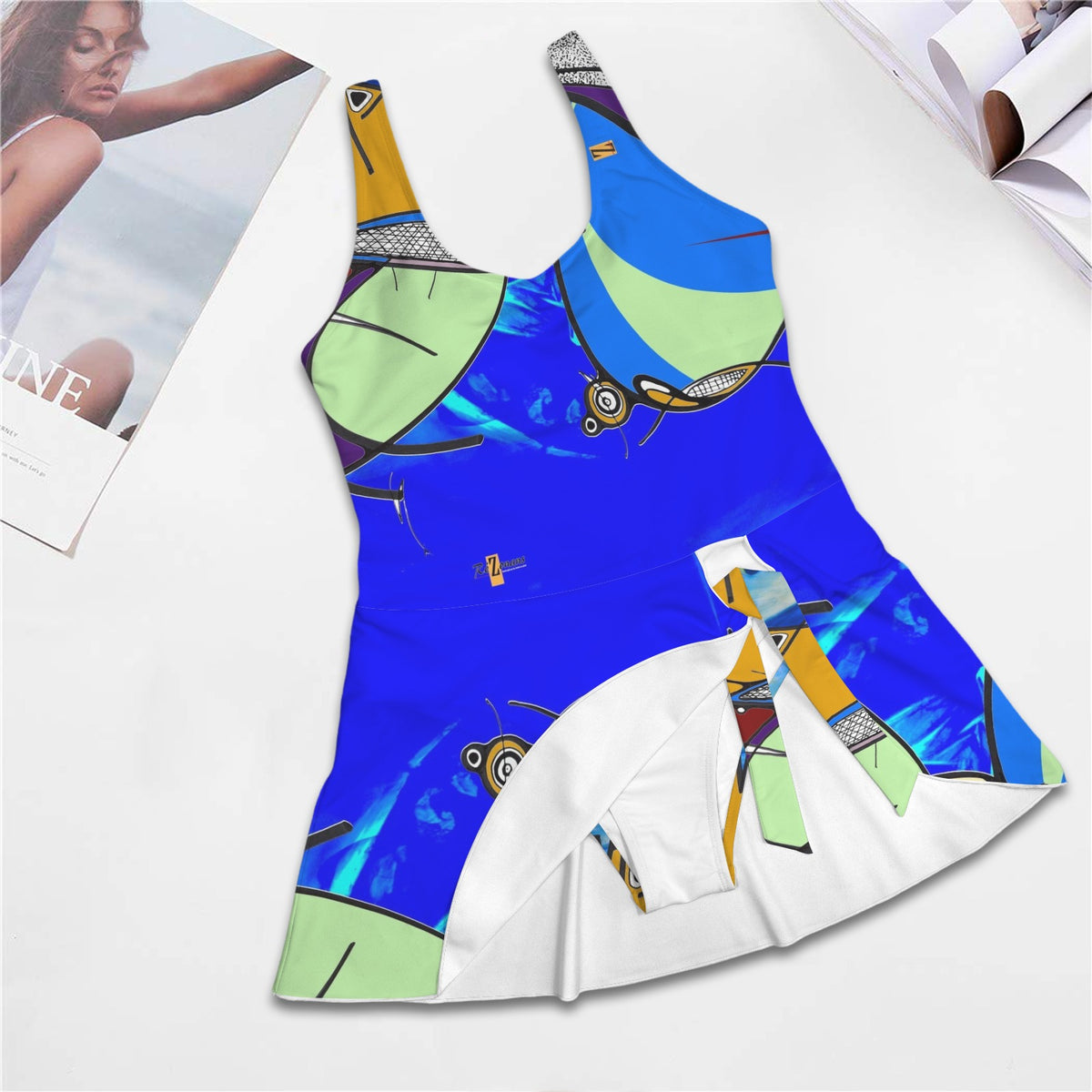 Maillot de bain une pièce avec jupe « Yòlblé »