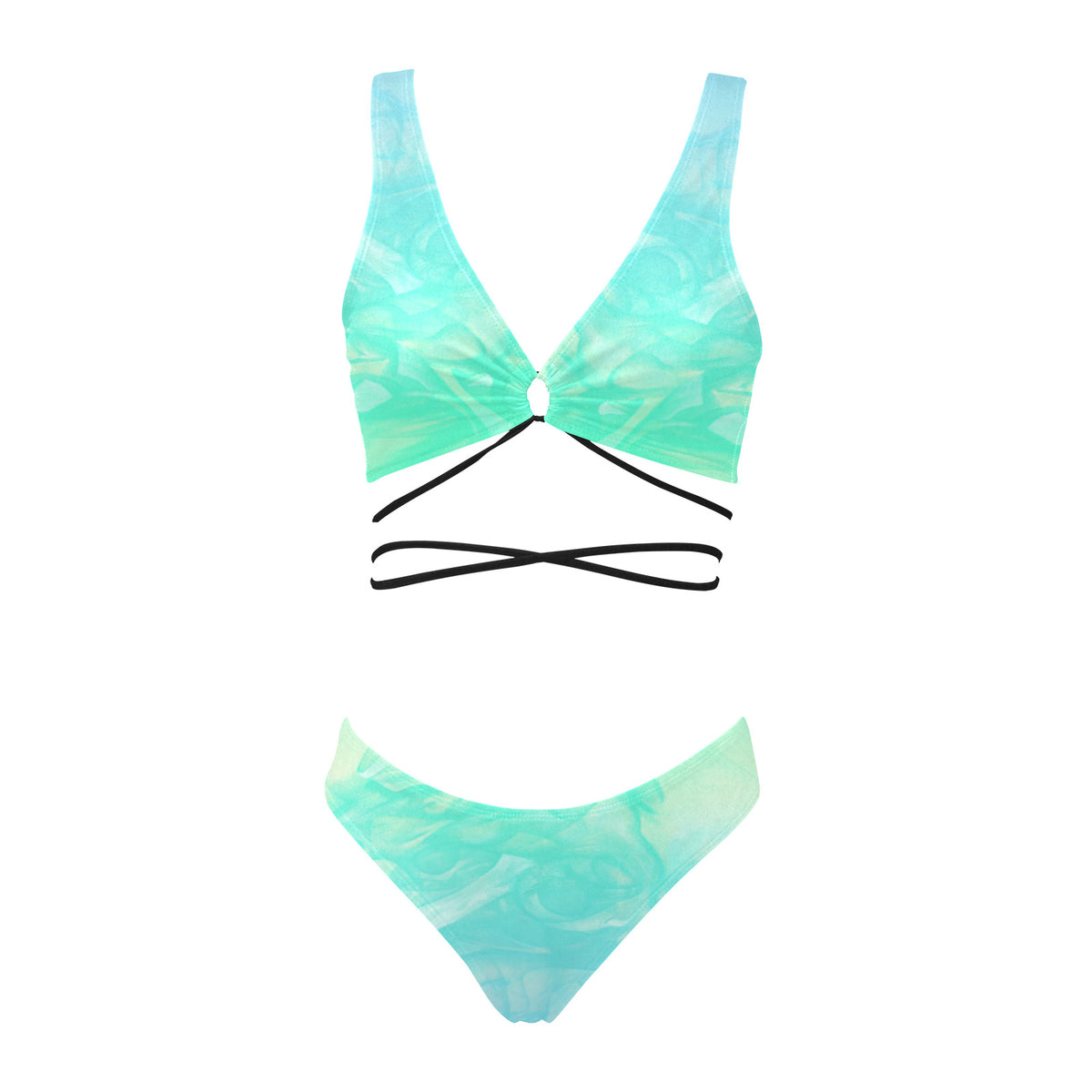Bikini à liens croisés « Azur »