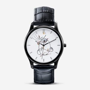 Montre cuir « Linéa » (avec indicateurs)