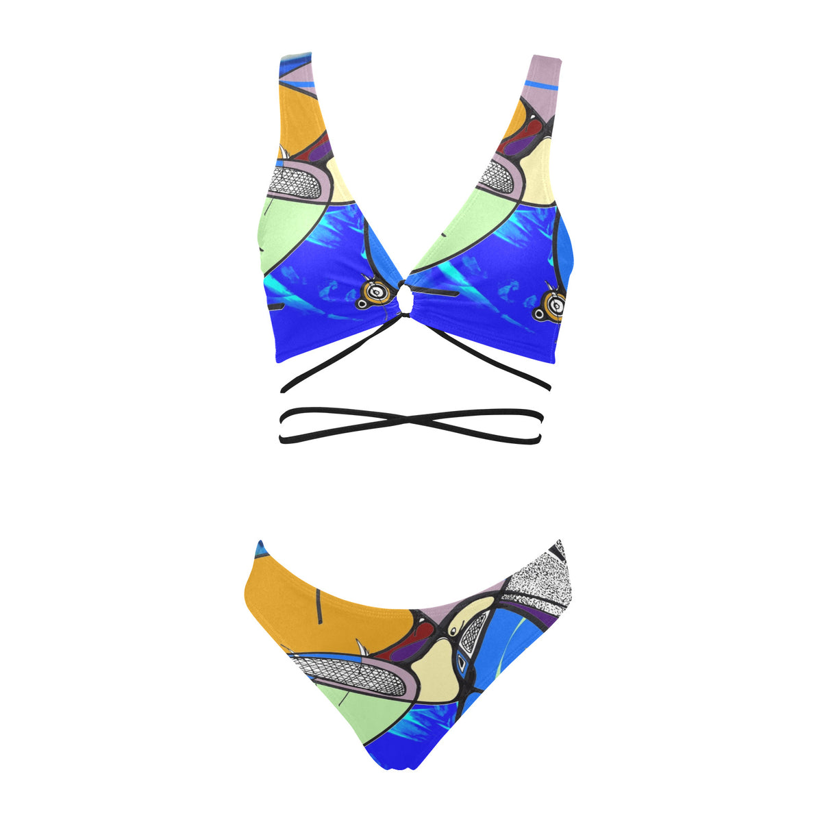Bikini à liens croisés « Yolblé »