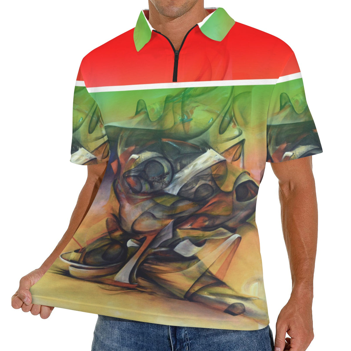 Polo zippé « Péyivayan »