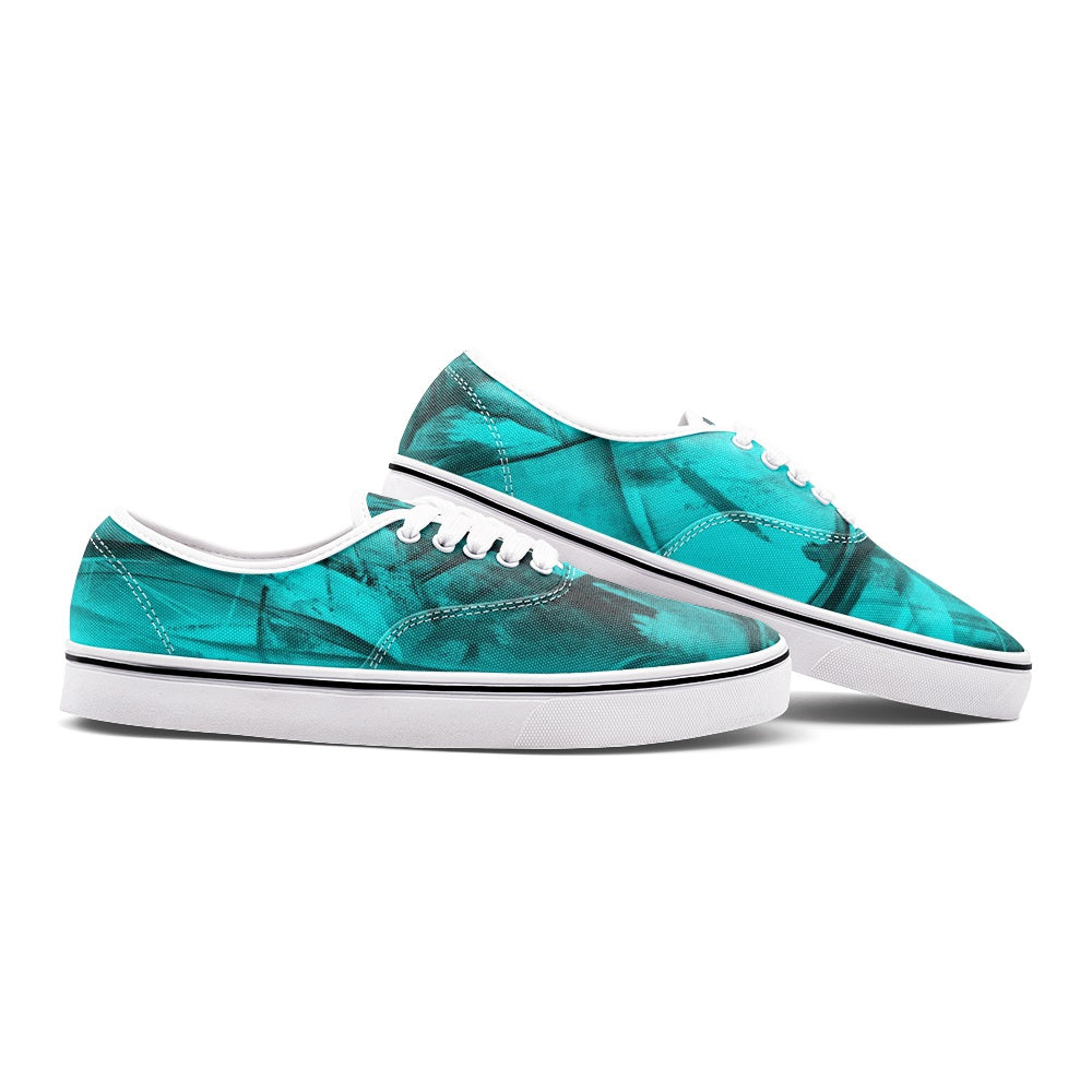 Baskets basses mocassins unisexes « Blueone »