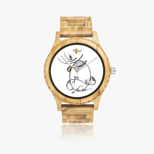 Montre bois naturel "Linéa"