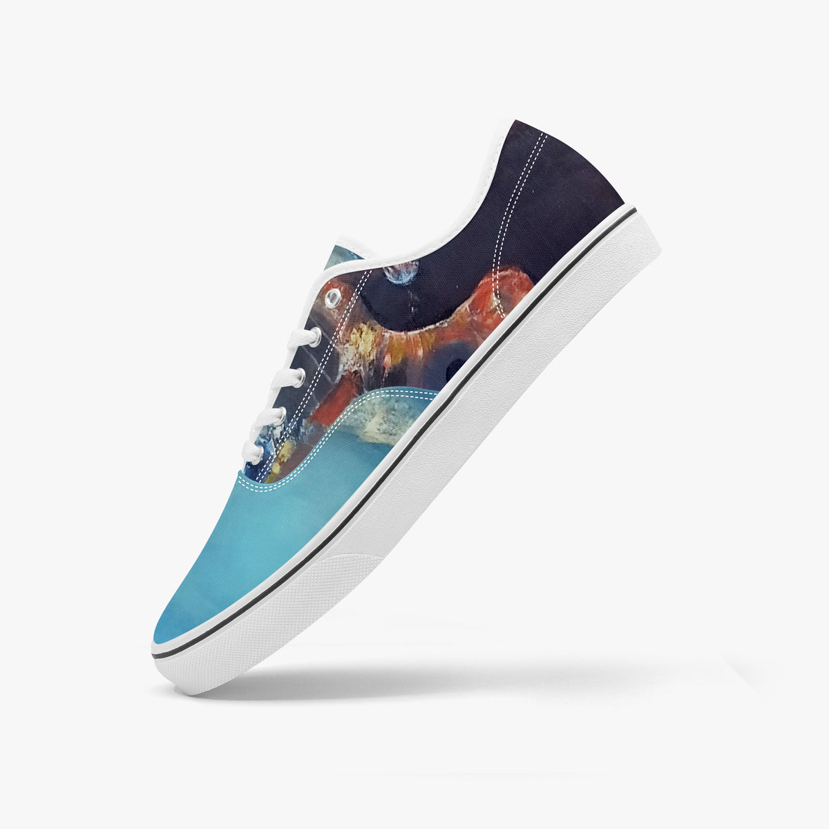 Fearless (Papè) — Sneakers skate à languette illustrée RéZonans — Vue 3