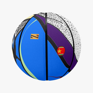 Ballon de basket huit panneaux "Yòlblé"