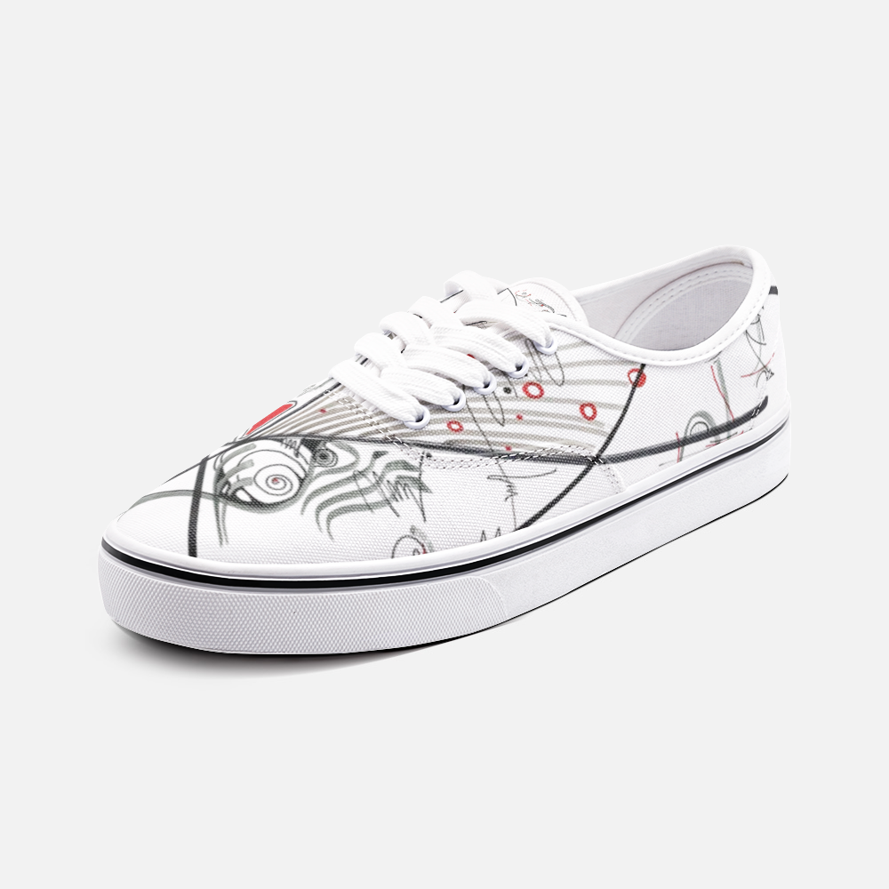 Baskets basses mocassins unisexes « Lincertain »