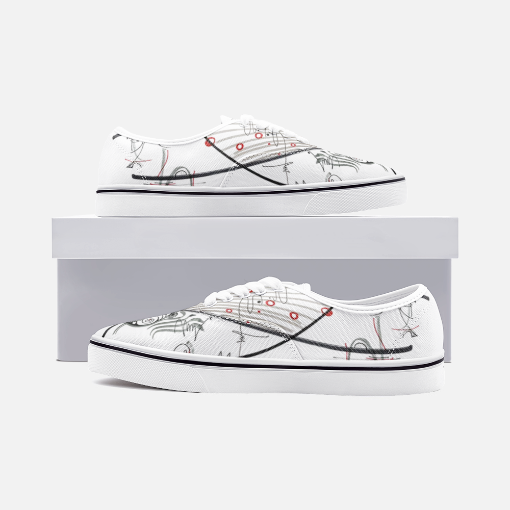 Baskets basses mocassins unisexes « Lincertain »