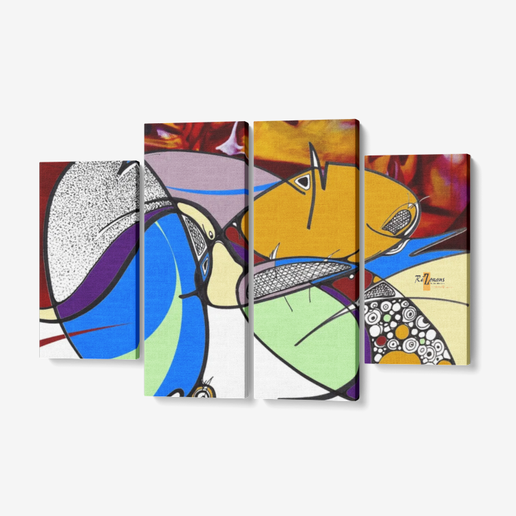 Déco murale quadriptyque « Yolmawon »