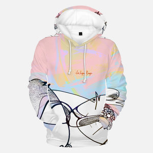 Sweat à capuche à col rond « Yolpastel »