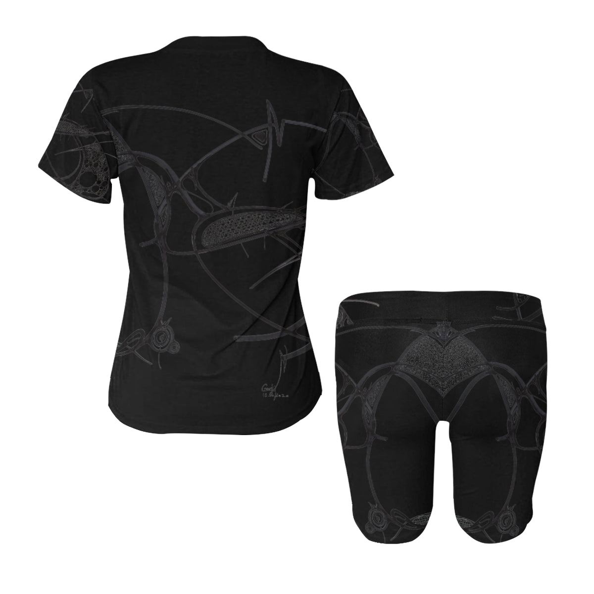Ensemble short de yoga « Wak'nda »