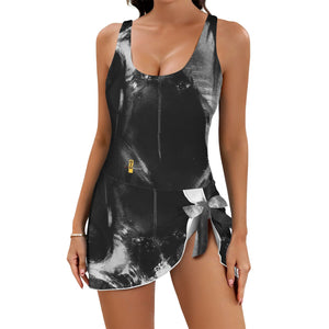 Maillot de bain une pièce avec jupe « Wak'N Grey »