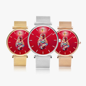 Montre quartz fashion ultra mince "Manmanlove" (avec indicateurs)