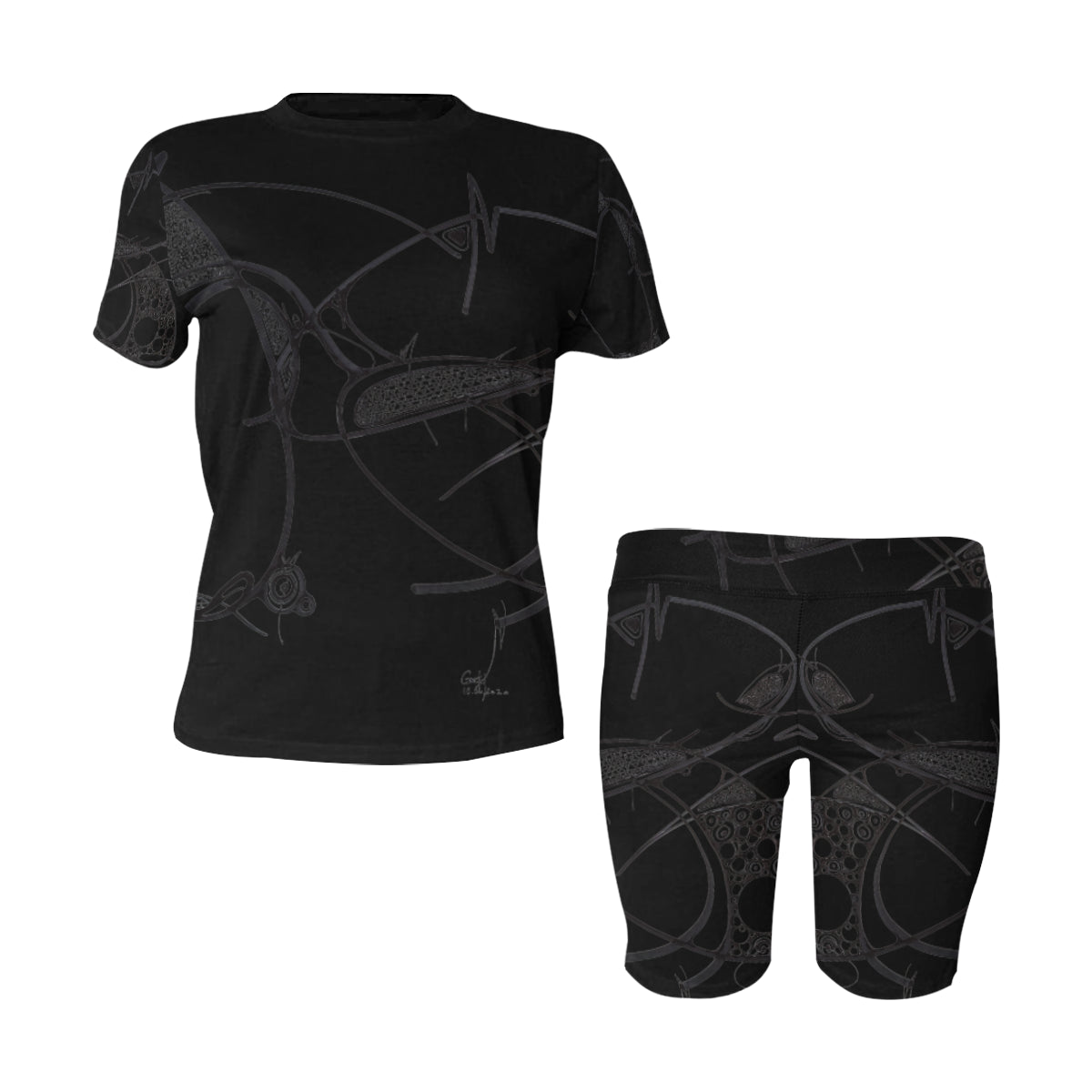 Ensemble short de yoga « Wak'nda »