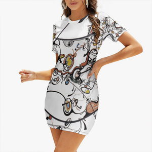 Robe courte moulante  "kaomonde"
