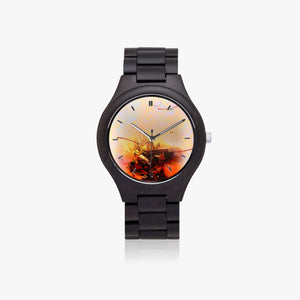 Montre quartz en bois d’olivier « Toujoumawon »