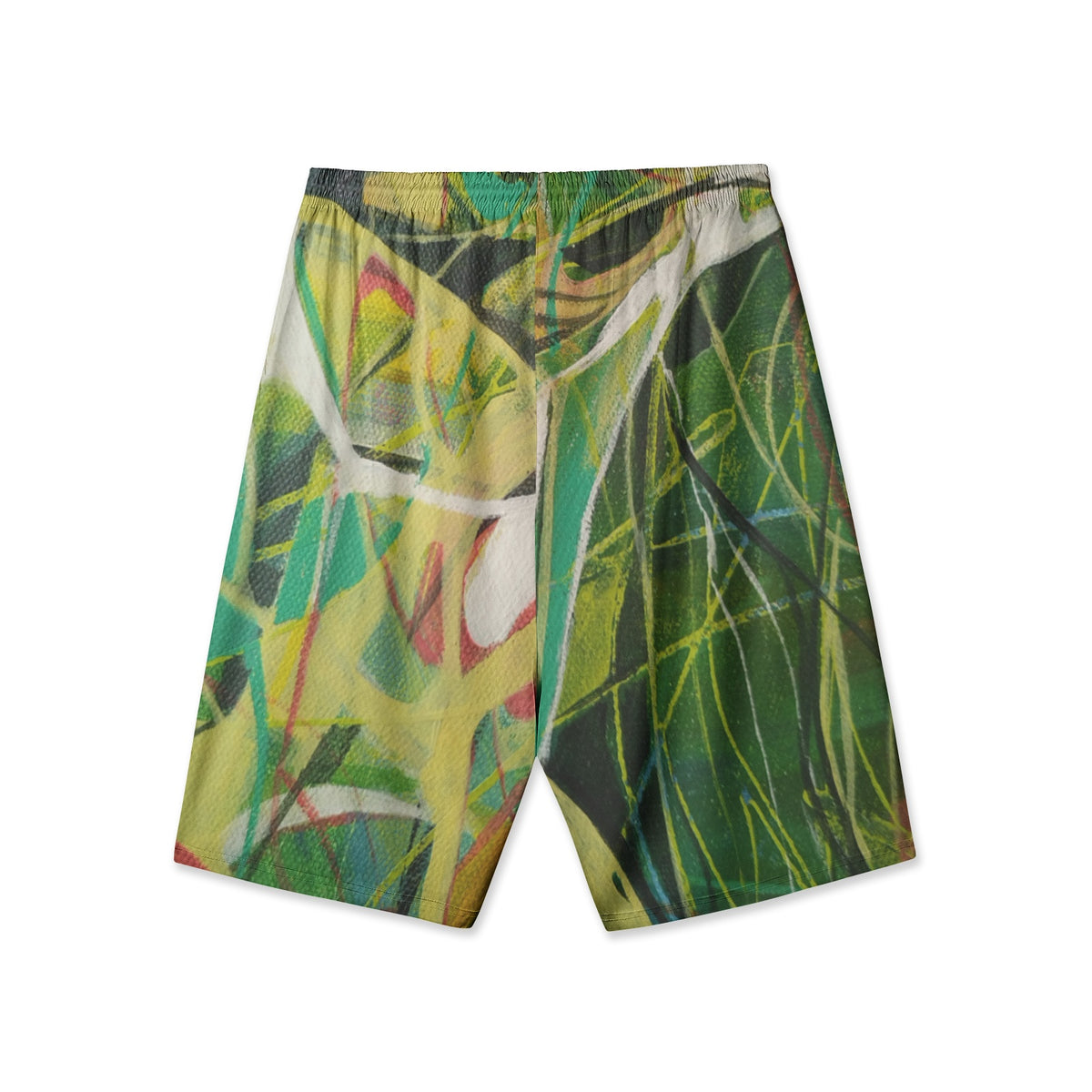 Men's All-Over-Print Hawaiian Swim Shorts