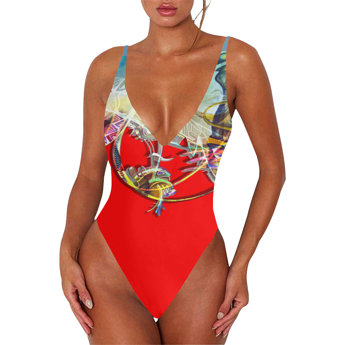 Maillot dos nu à bretelles « Wouj »