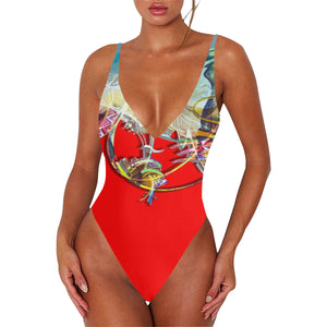 Maillot dos nu à bretelles « Wouj »