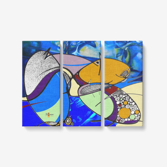 Déco murale triptyque « Yolblé »