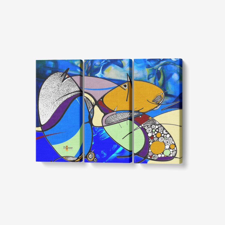 Déco murale triptyque « Yolblé »