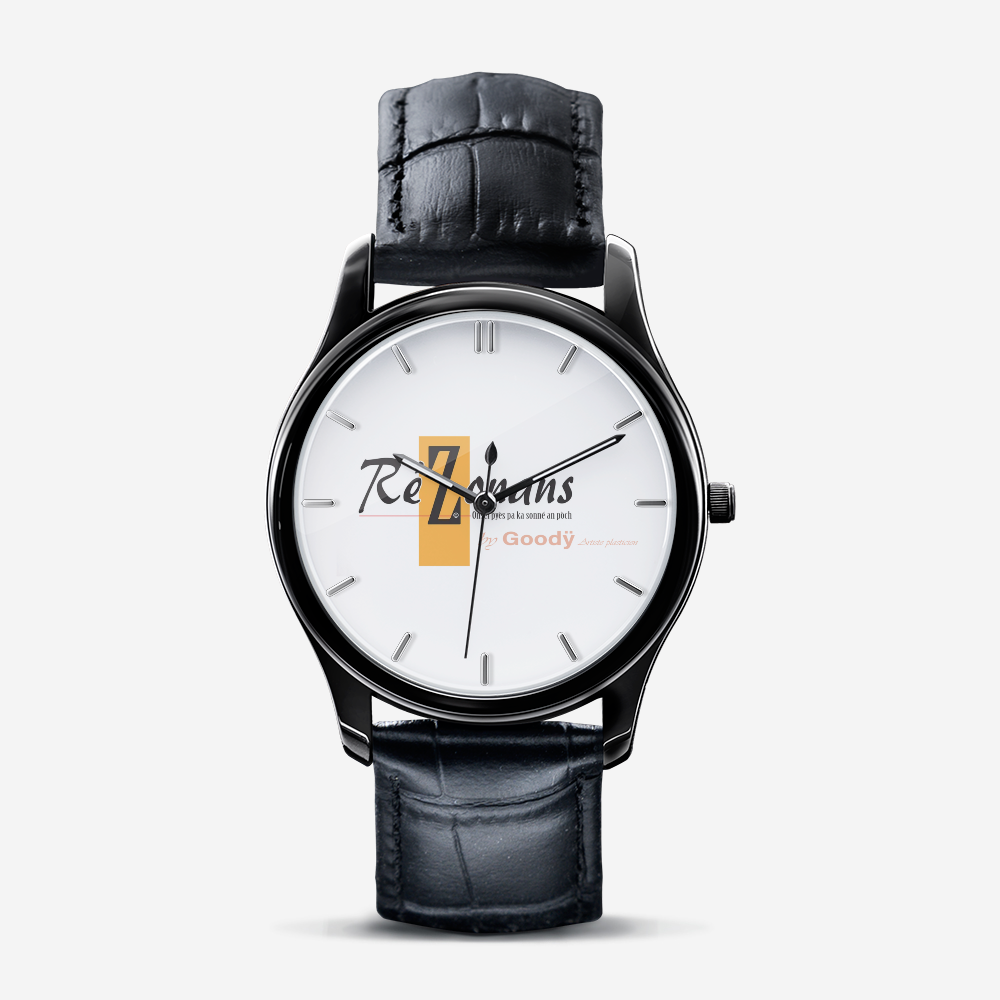 Montre cuir « RéZonans » (avec indicateurs) — Goodÿ