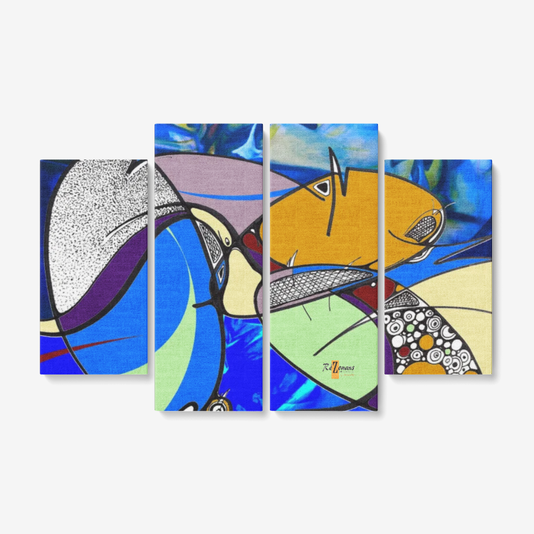Déco murale quadriptyque « Yolblé »