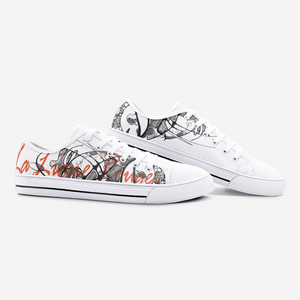 Chaussures basses unisexe en toile « Lignerouge »