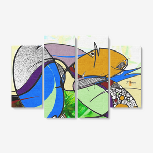 Déco murale quadriptyque « Yolvèw »