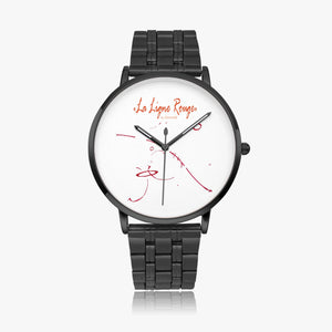 Montre acier ultra-mince « Lignerouge »