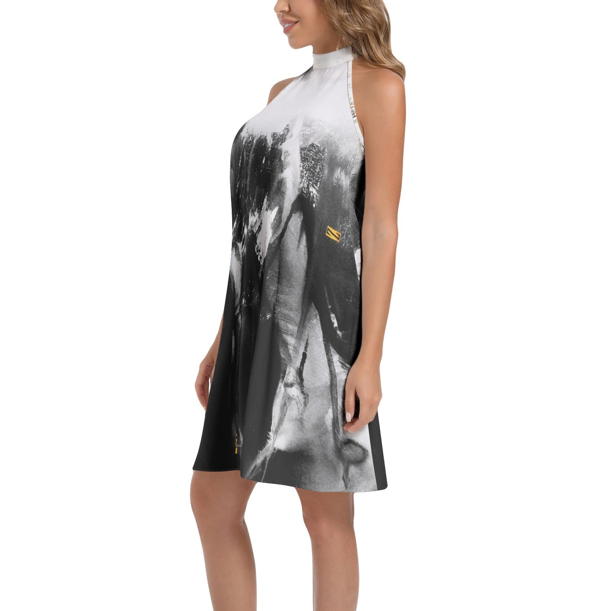 Robe chemise cravate « Wak'Ngrey »
