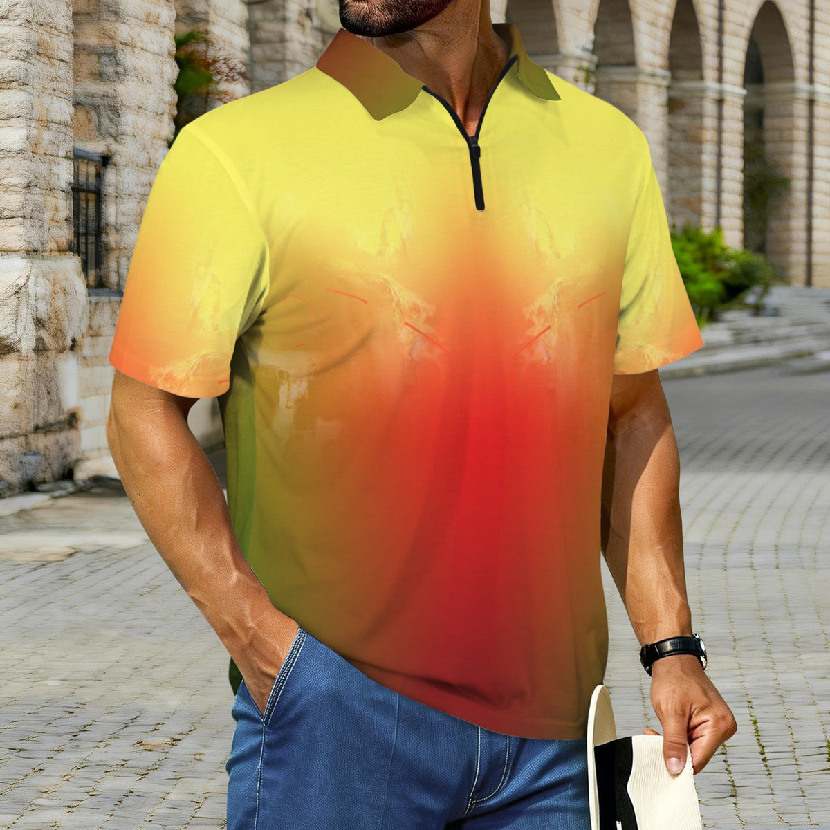 Polo zippé « Péyila »