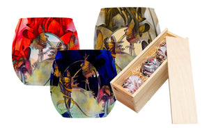 Lot de 3 bougies « Dousika »