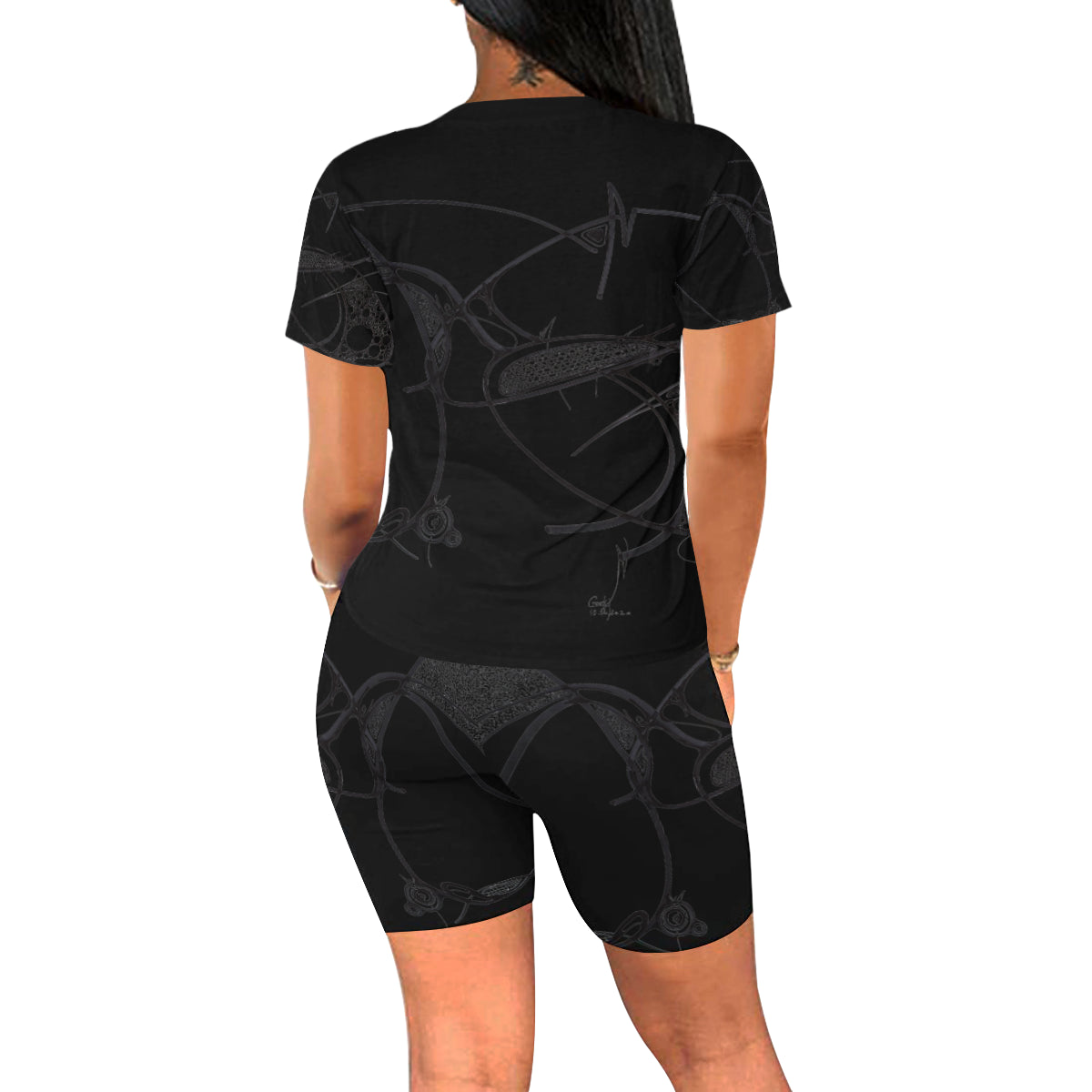 Ensemble short de yoga « Wak'nda »
