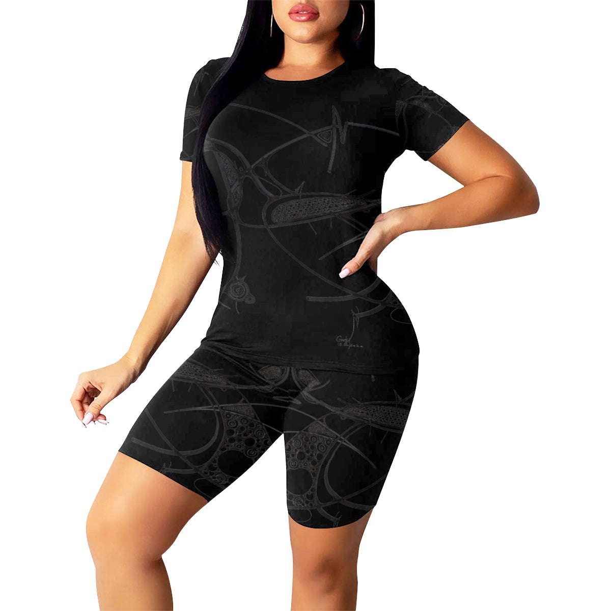 Ensemble short de yoga « Wak'nda »