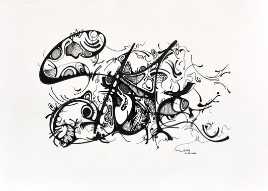 Santé — dessin au marqueur permanent sur papier glacé 250 g/m²