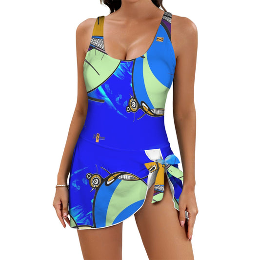 Maillot de bain une pièce avec jupe « Yòlblé »
