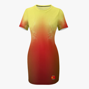 Robe courte moulante "Péyila"