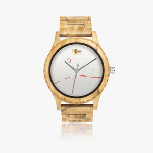 Montre bois naturel "Lalignerouge"