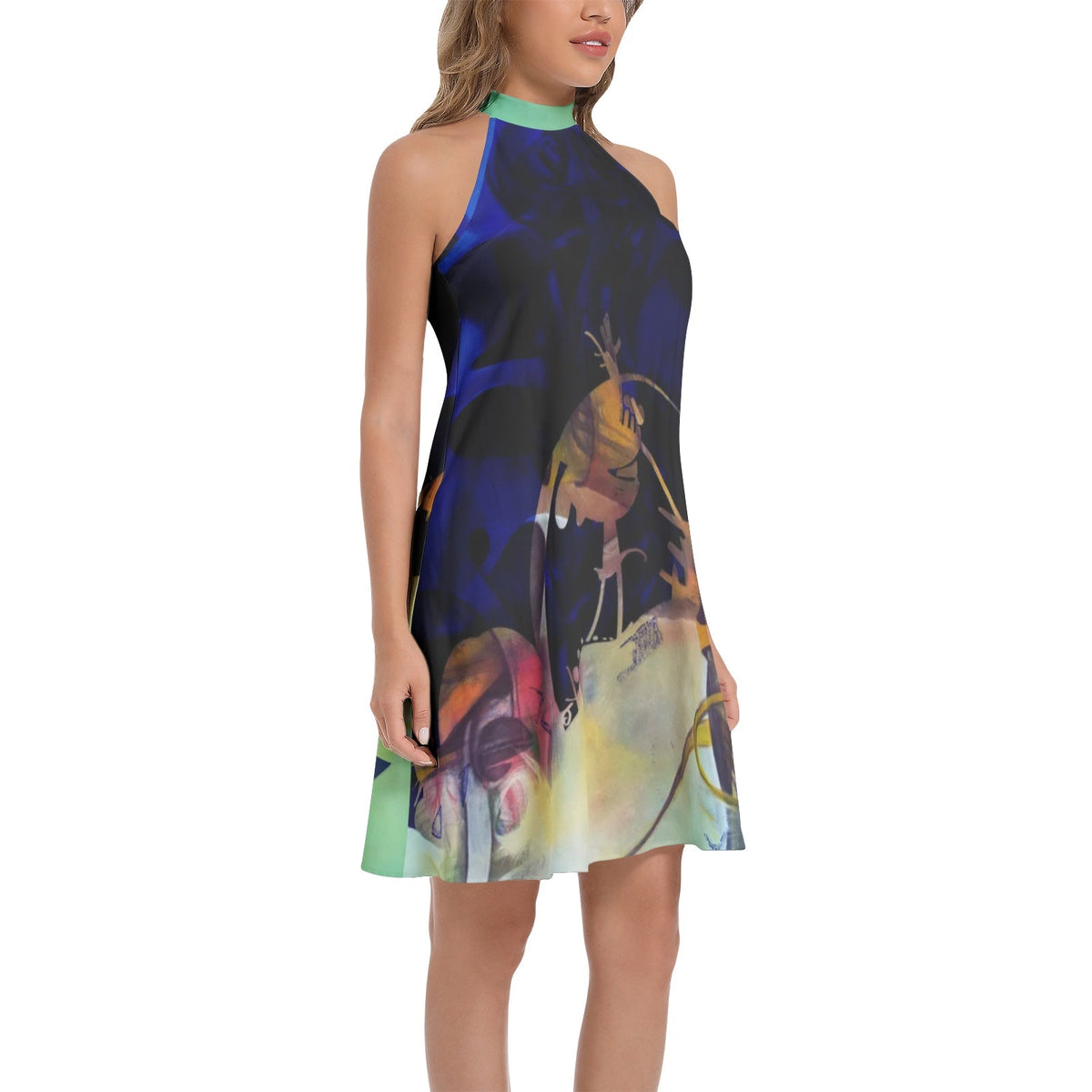 Robe chemise cravate « Dounuit »