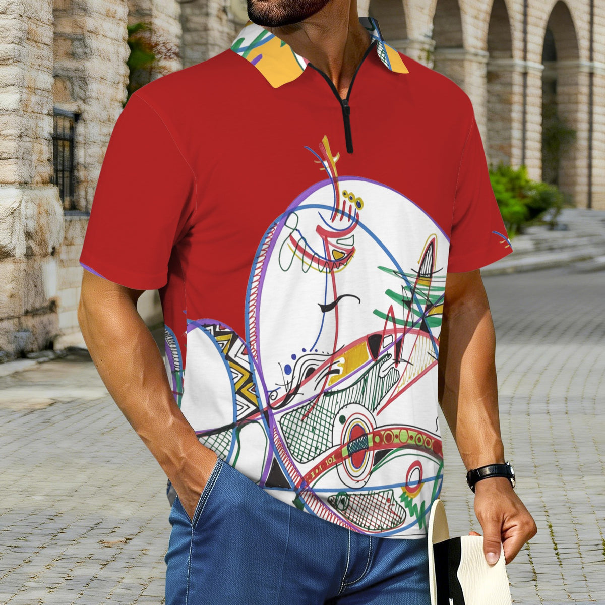 Polo zippé « Rékòltwouj »