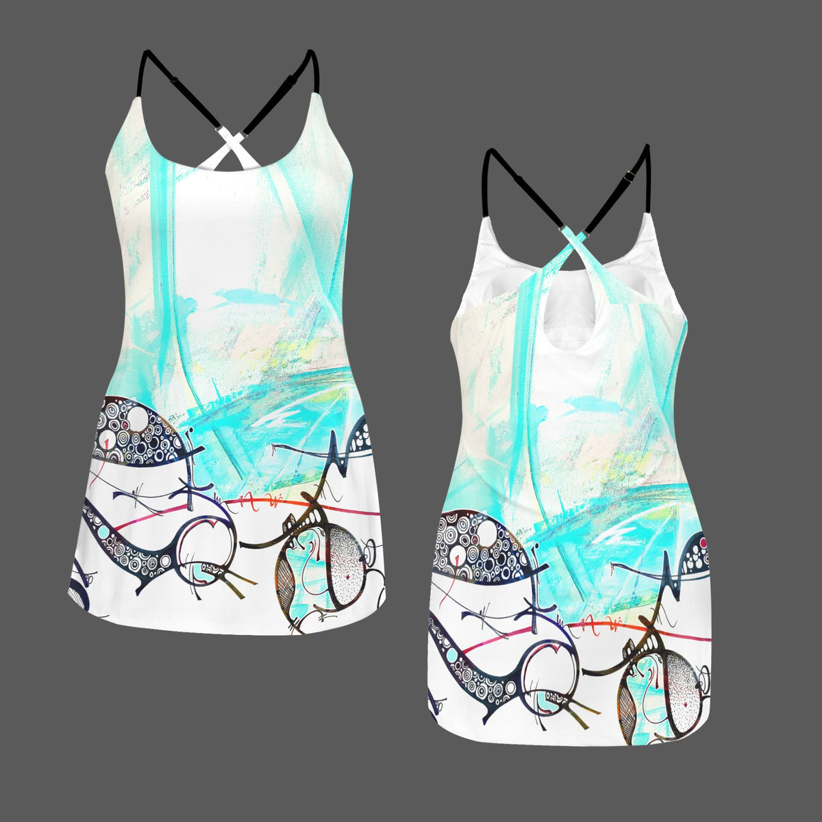 Robe de sport à dos croisé « Lignewouj »