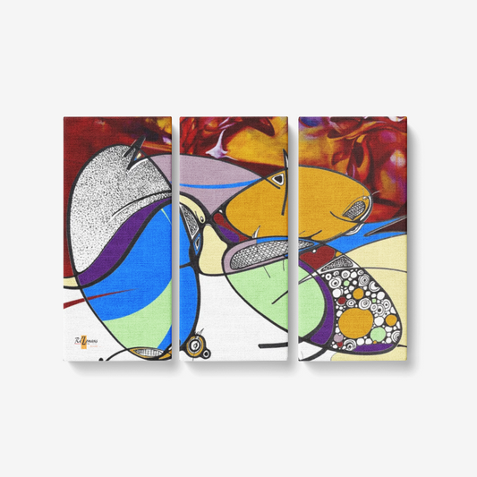 Déco murale triptyque « Yolmawon »