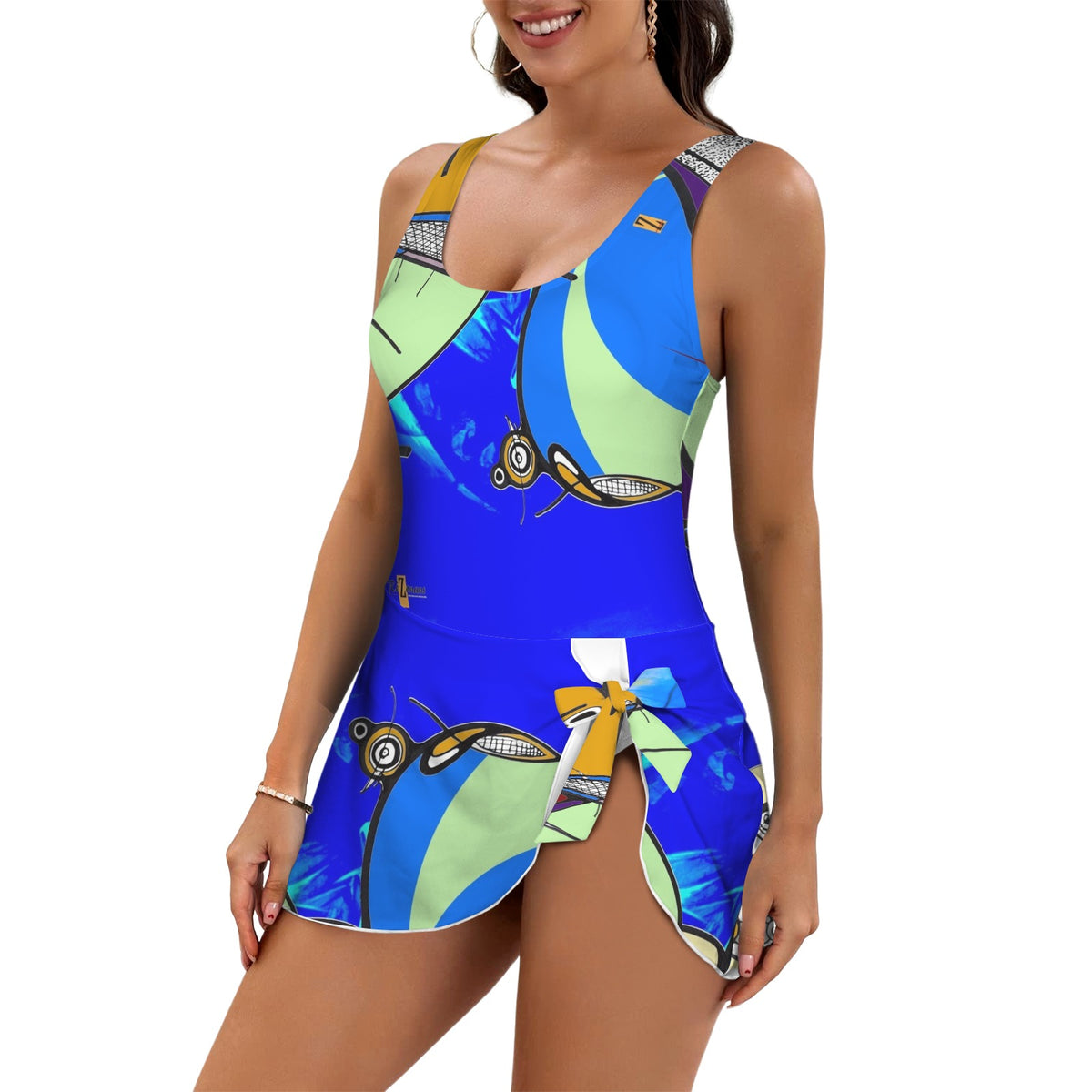 Maillot de bain une pièce avec jupe « Yòlblé »
