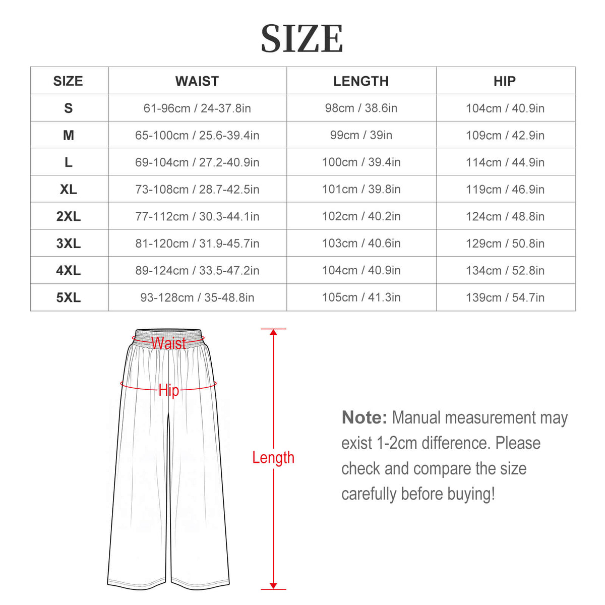 Pantalon large taille haute femme « Wak'n »