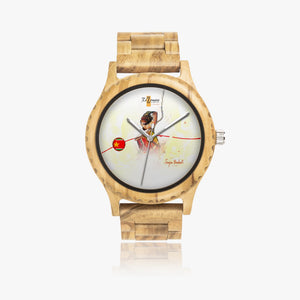 Montre bois naturel "Toujouklè"