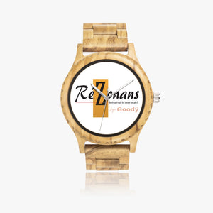 Montre bois naturel "RéZonans"